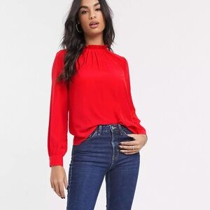 ASOS Ruffle Neck Blouse